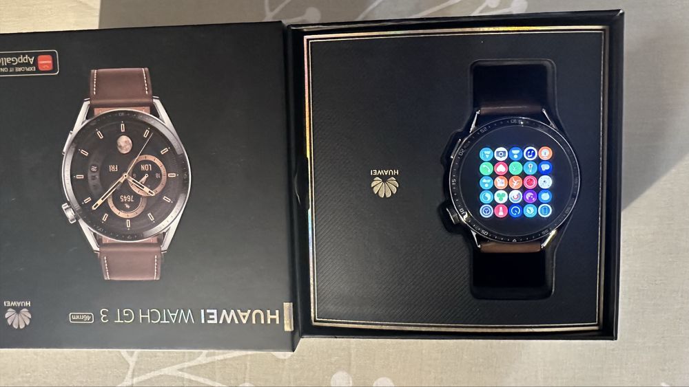 Huawei Watch GT 3 Brown Leather Strap