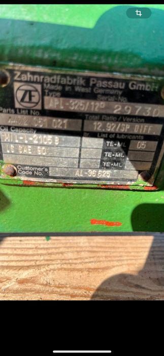 axa fata/punte fata John Deere 1640 2140 3140 3040 APL345  APL325