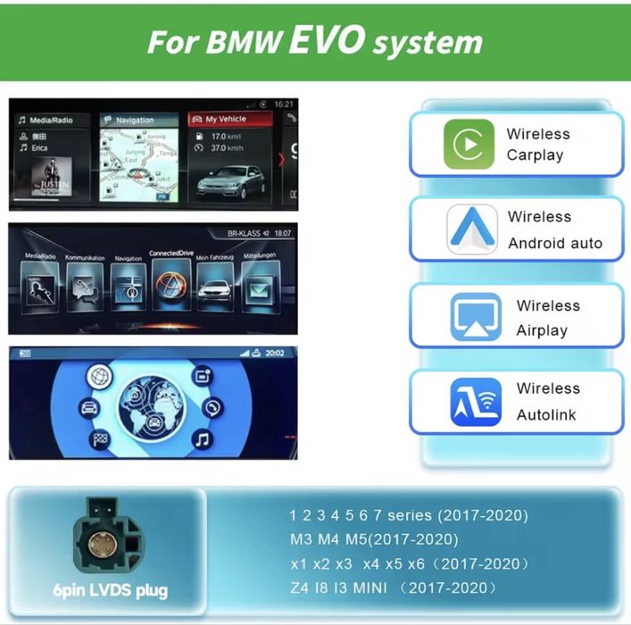 Vand Modul CarPlay / Android Auto pentru BMW EVO