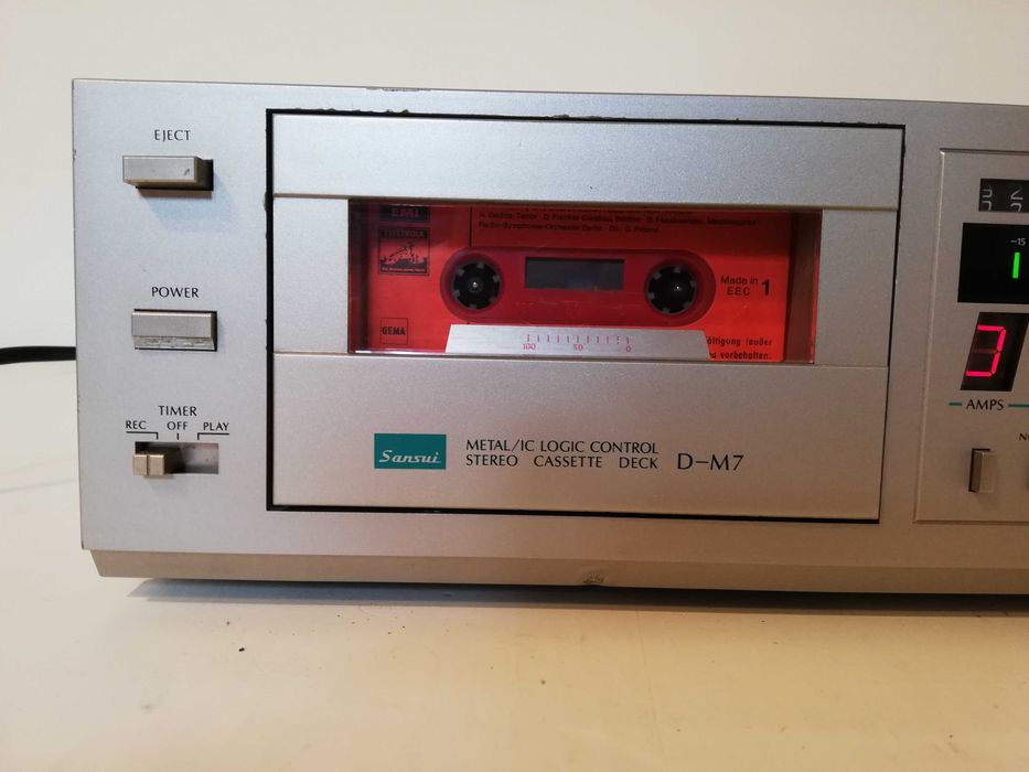 Stereo Casette Deck SANSUI model D-M7 - Vintage/stare Perfecta/RAR