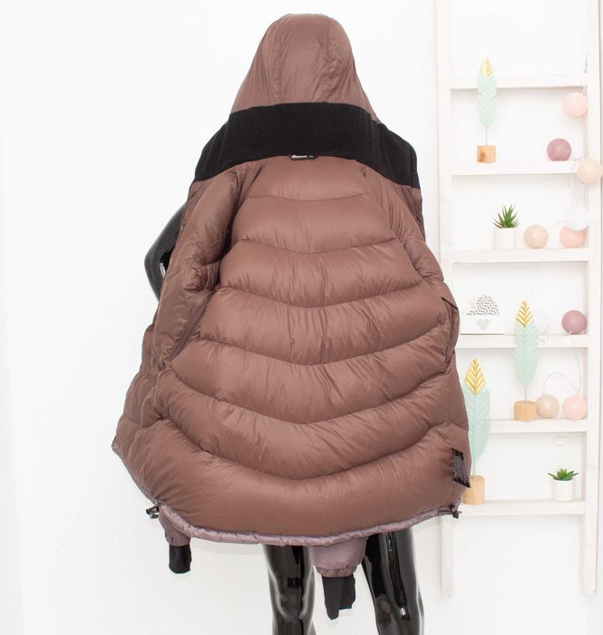 Bergans of Norway Sauda дамско пухено яке кафяво качулка пълнеж пух XL