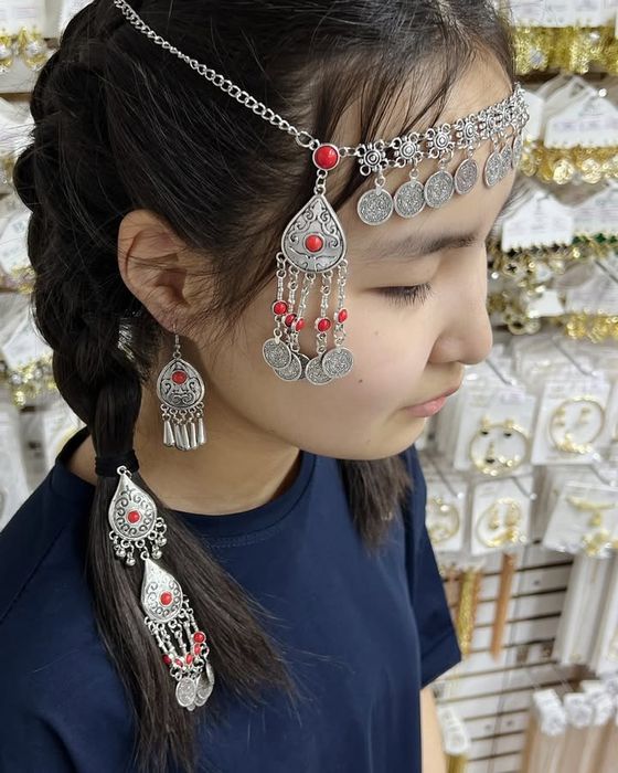 Шекелік шашбау сырға