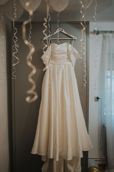 Rochie de miresa A line tafta