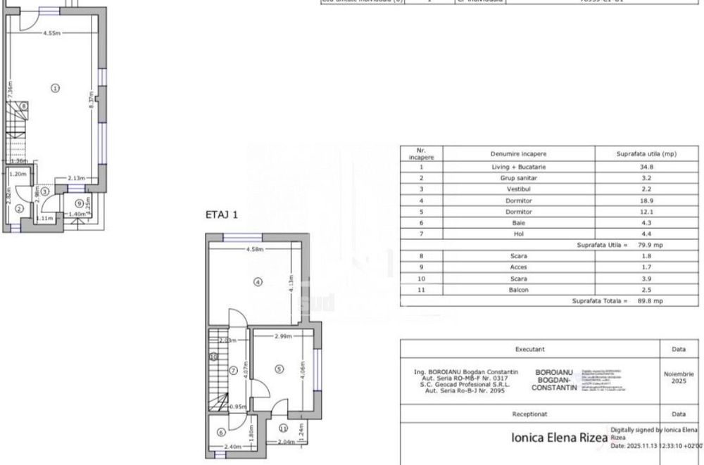 Casa tip duplex comuna Berceni.