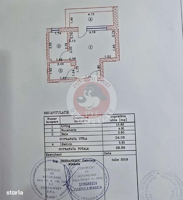 Chiajna | Garsoniera | 30 mp | Semidecomandat | B11962