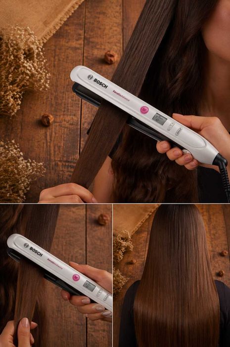 Placă de păr Bosch Keratin Advance – stare excelentā, încălzire rapidă
