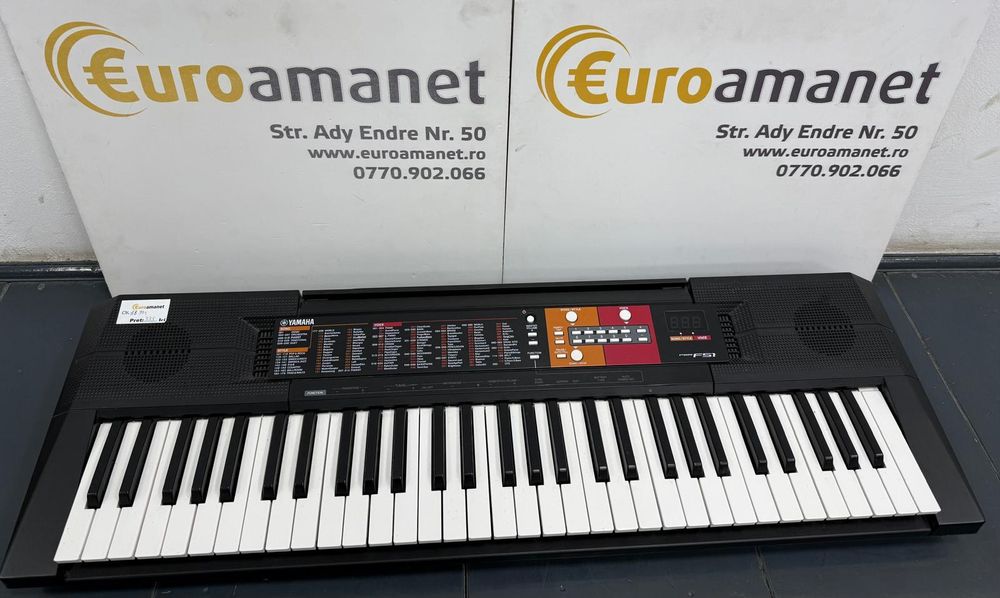 Orga electronica Yamaha PSR-F51, 61 de clape, 120 voci, 114 -A-
