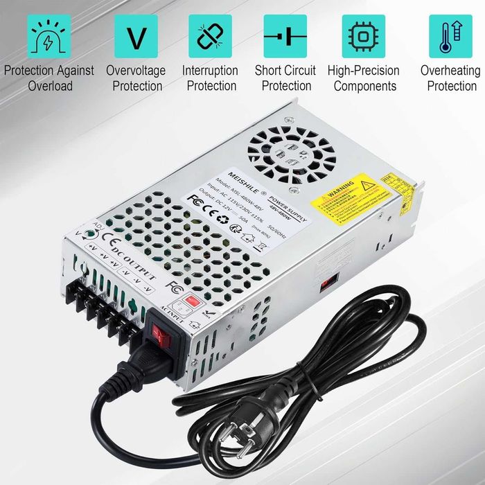 MEISHILE 48V 10A 480W захранване 230V