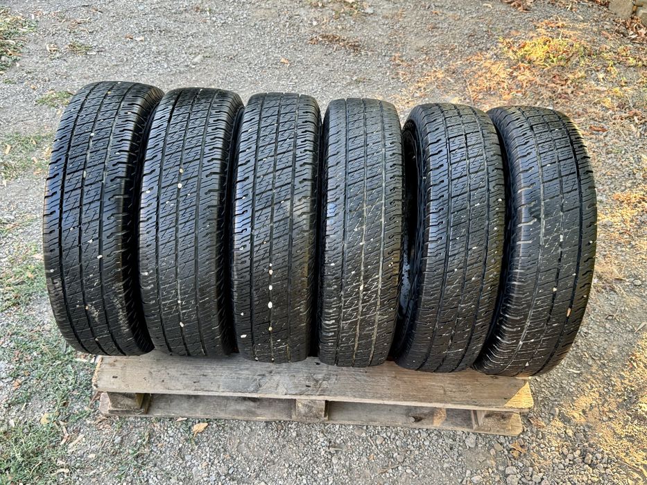 6бр.Джанти 16 6x170+НОВИ ГУМИ Uniroyal 195/65/16C за бус Iveco Daily