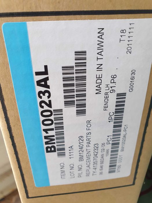 Крыло переднее  Левое BMW 3 E46  2002 год и далее