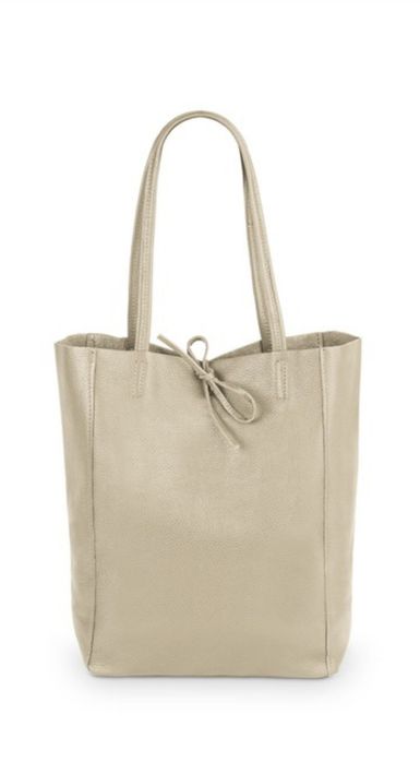 Geanta de dama, Piele naturala, Corda Beige