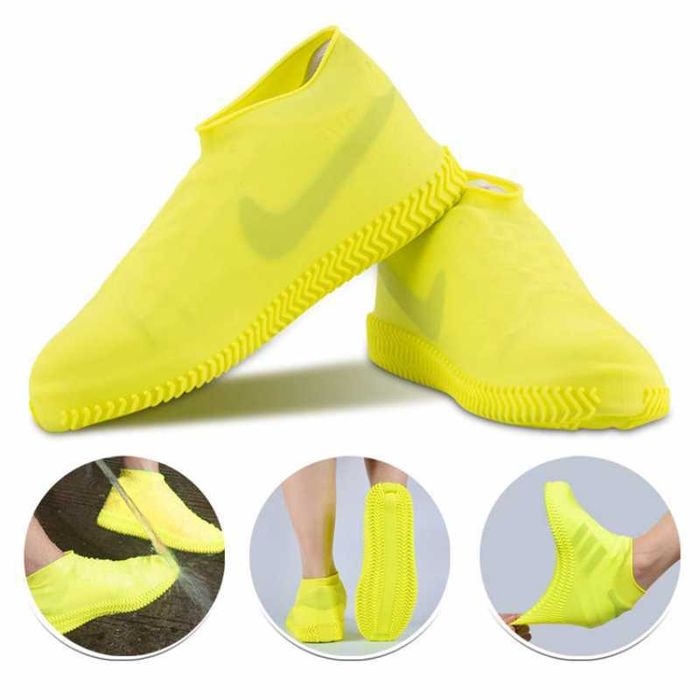 Protectie incaltaminte ploaie, noroi, zapada, Negru/Galben L(40-44)