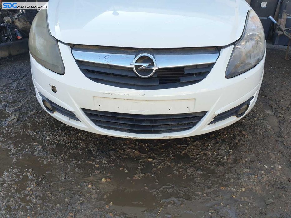 Bara Spoiler Fata cu Grila FARA Emblema si Grile Proiectoare cu Defect Opel Corsa D 2006 - 2014 Culoare Y474 [C9809] [C9810]