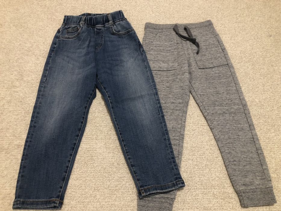 Trening, hanorac, jeans zara 122-128 mango name it
