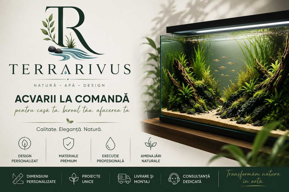 Acvarii la comandă | Dimensiuni personalizate | TerraRivus