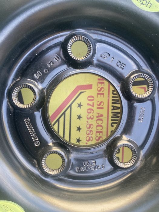 Roata rezerva slim originala OE Mercedes 125 90 R 16 5X112 A - C class