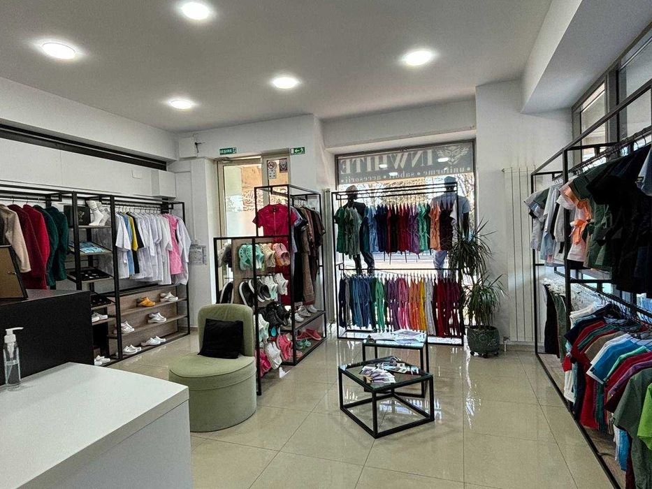 Mobilier magazin, stendere, umerase, sistem video si alarma