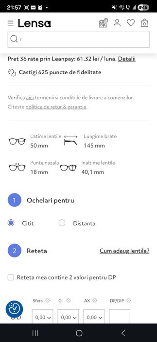 Vând rama ochelari dama Dolce gabbana