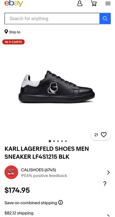 Фирменные.Оригинальные.Привозные кроссовки  KARL LAGERFELD