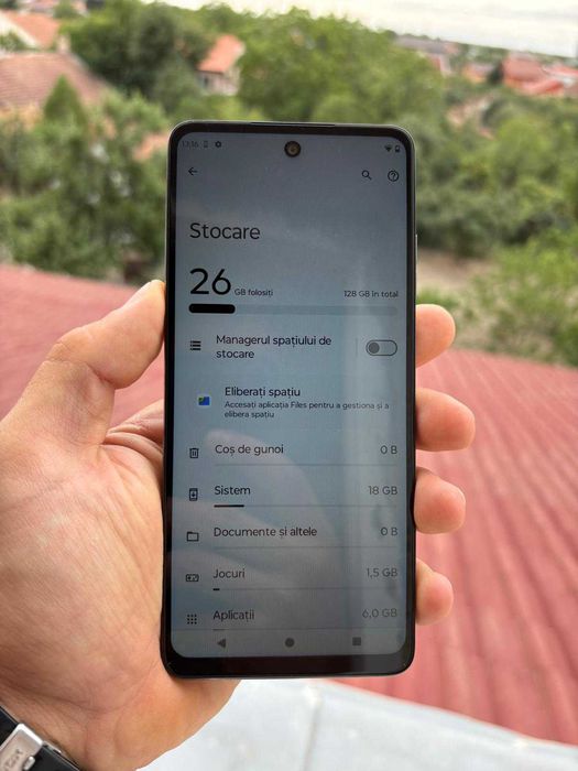 Motorola Moto G24,Matte Charcoal,Dual SIM,Memorie 128GB,4GB RAM - NOU