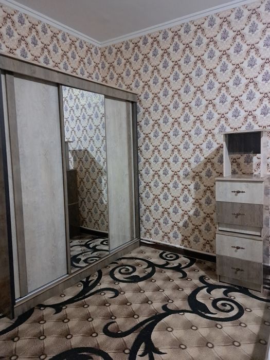 Spalni komplekt 6 qism: Krovat + Kupe shkaf + Trumo. Oq Dub