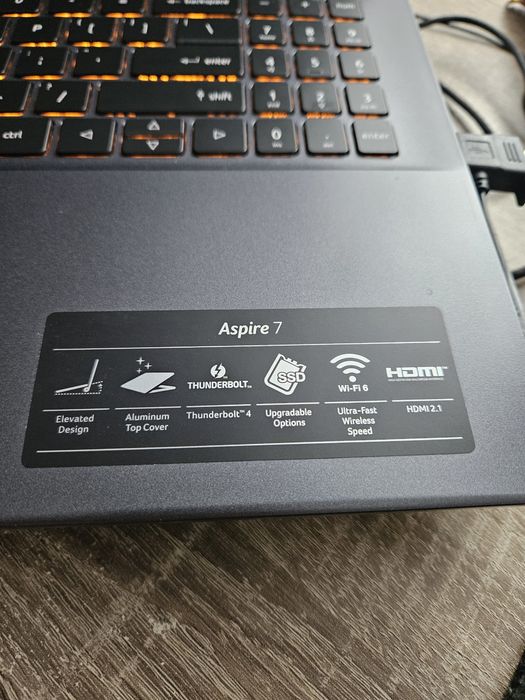 Laptop Gaming Acer Aspire 7 , I5 12450 , RTX 3050 , 16GB RAM