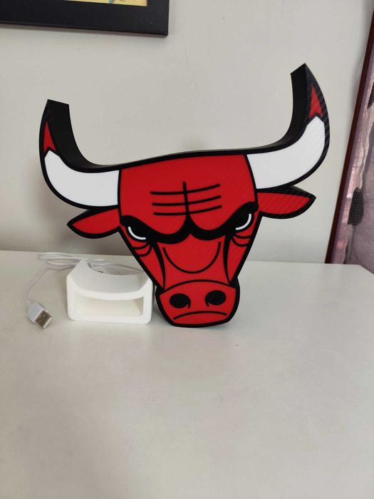 3д лампа Chicago Bulls