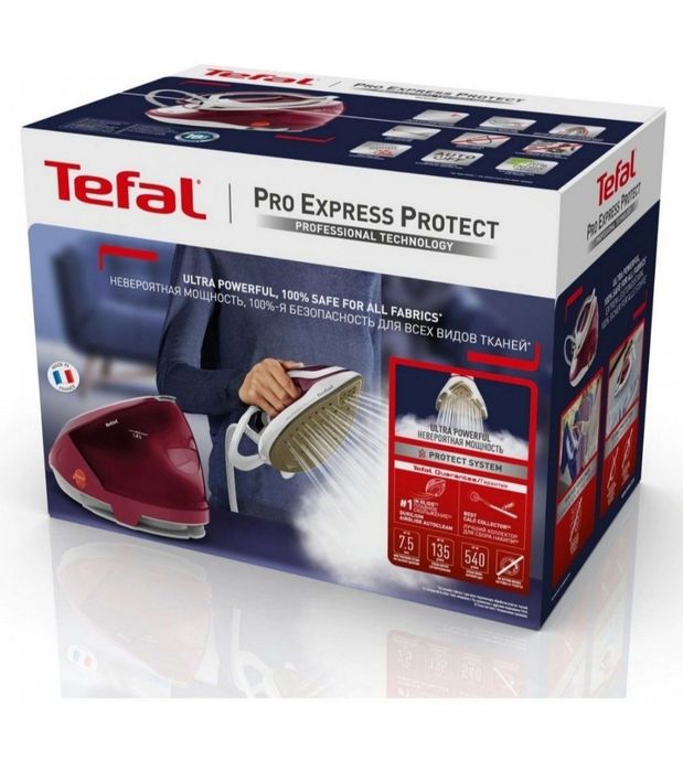 Парогенератор Tefal Pro Express Protect GV9220 темно-красный