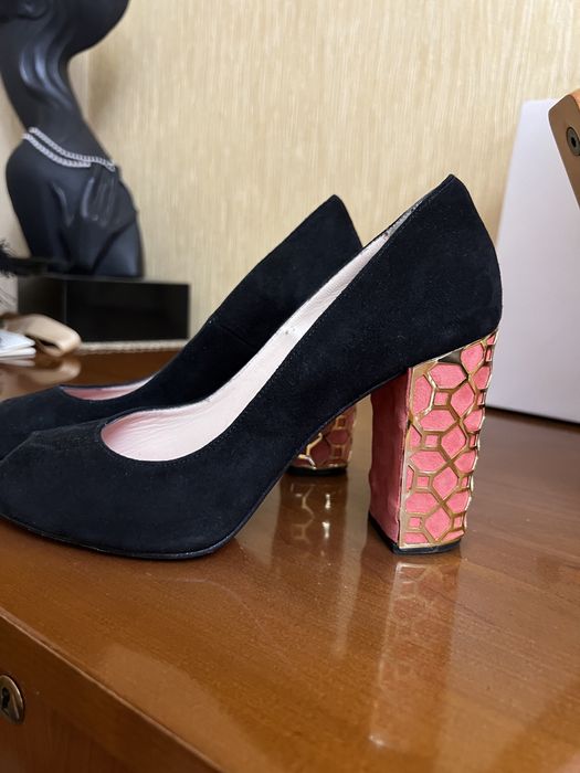 Туфли Италия замша .