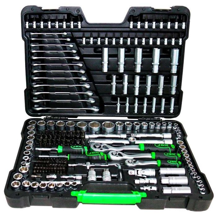 Trusa scule JBM-Spania.Trusa chei 216 piese.Trusa tubulare 216+ tva!