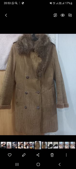 Дубленка натуралныи. Шапка сатылады