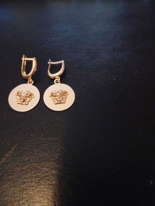 Gianni Versace Medusa cercei din Aur 14 K / 585 greutate 3.82g - Italy
