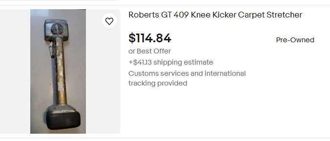 Mocheta aparat de montat  mocheta american Knee Kicker