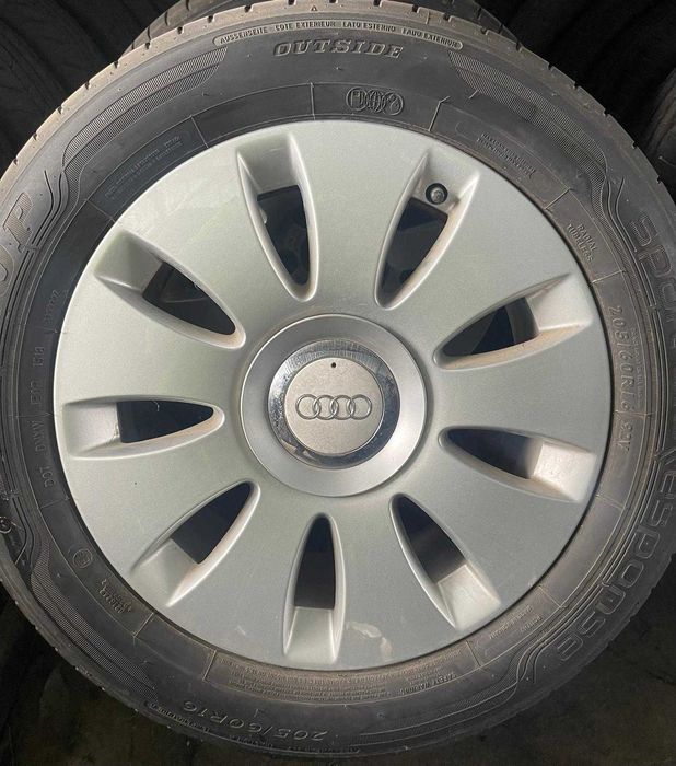 Jante aliaj Audi R16 cu anvelope de vara 205 60 R16 7Jx16H2 ET35