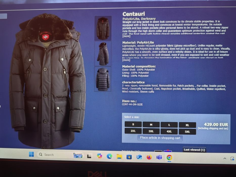 Geaca Parka Wellensteyn  Centauri Originala