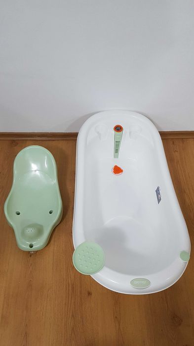 Бебешка вана с подложка Chipolino Bubble, минт 91 см