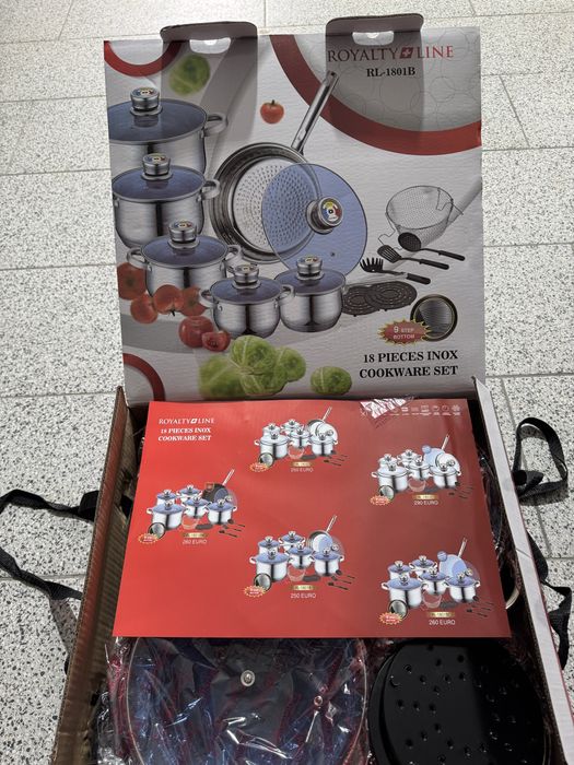 Set vase inox 18 piese – Royalty Line RL-1801B