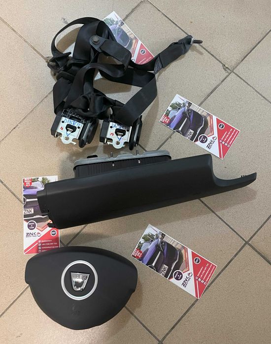 Dacia DUSTER I 1 2010 - 2016 kit airbag volan / pasager - set centuri