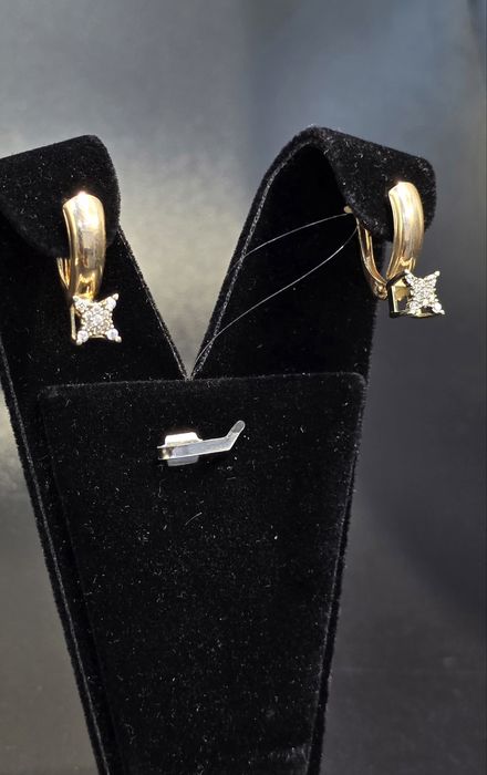 Золото 585  Серьги