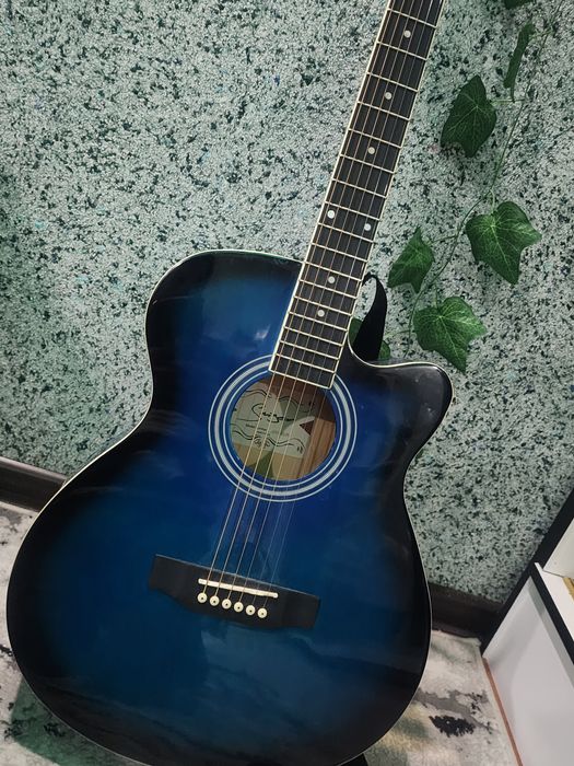 Gitara, plus sifatli sumkasi va capo ham bor