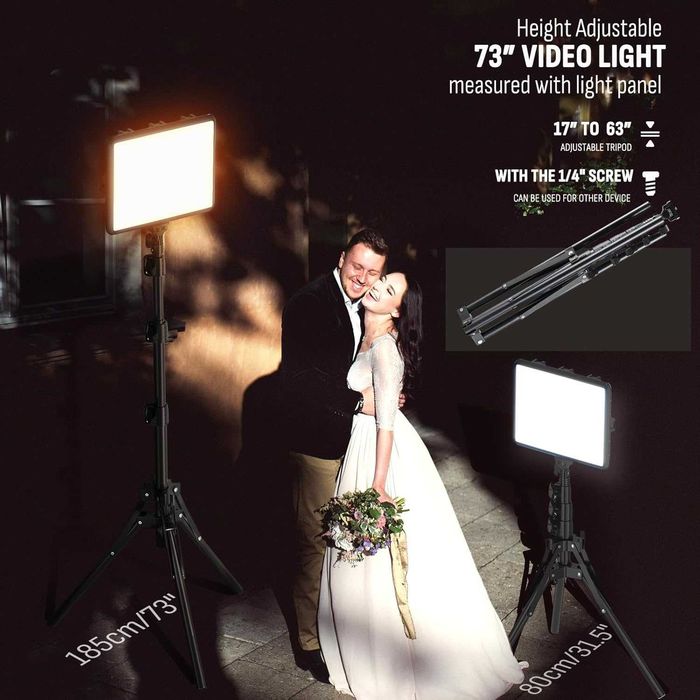 Комплект от 2 LED фотографски осветителни тела