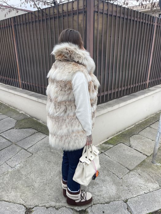 Vesta  din blana naturala  de lynx canadian