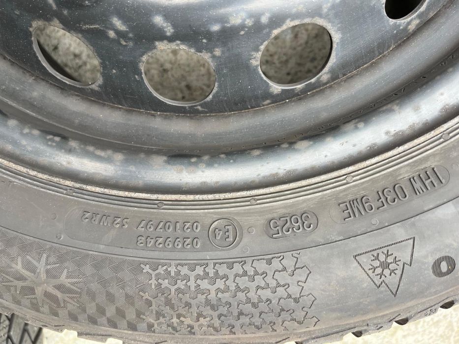 Jante tabla cu senzori 16 Renault Megane echipate iarna 205 55 16 Continental