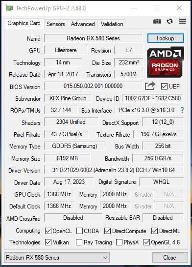 XFX Radeon RX 580 GTS XXX Edition 8GB GDDR5 – Excelenta, Test FurMark