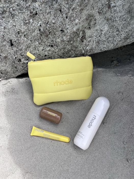 Rhode румяна, блеск для губ и косметичка