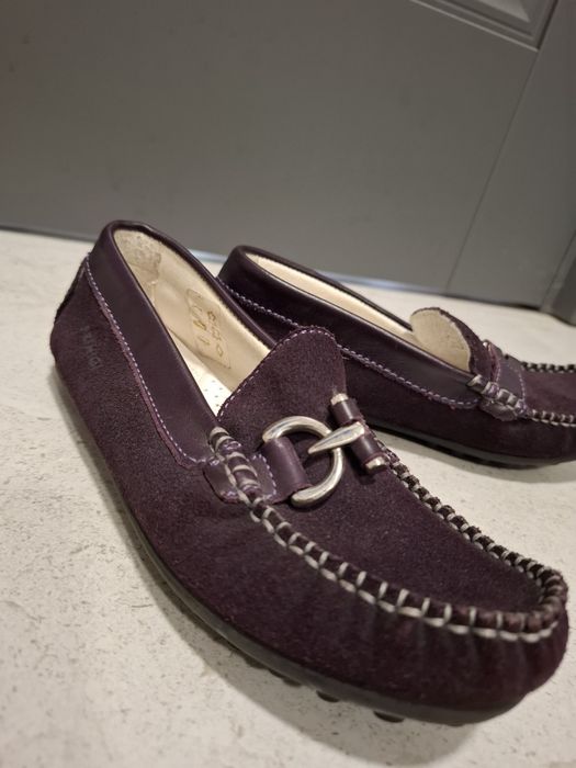Mocasini mov din piele întoarsă Primigi marimea 33