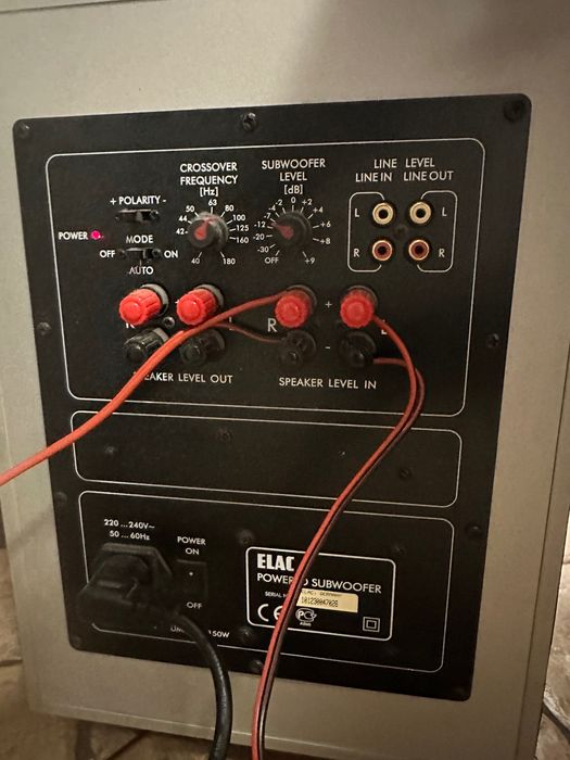 Усилвател с колони и субуфер