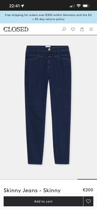 Skinny Jeans Closed, marimea 38