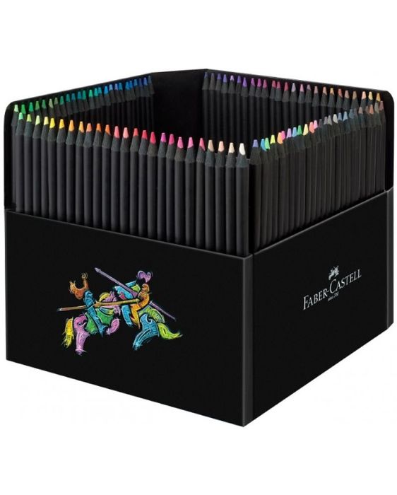 Цветни моливи Faber-Castell Black Edition - 100 цвята