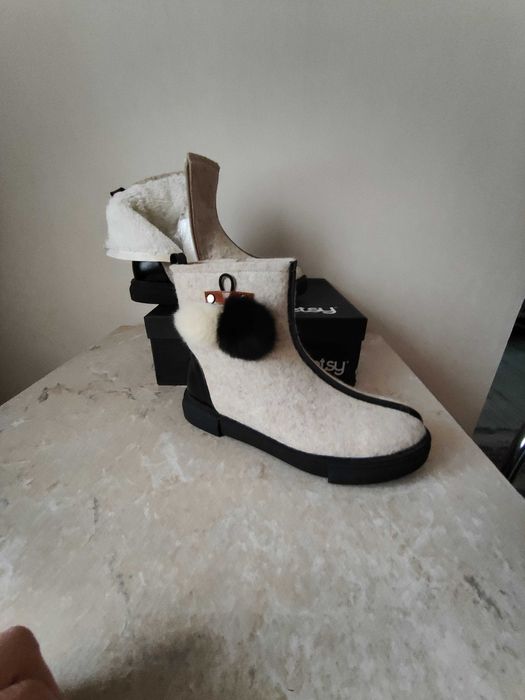 Сапожки натуралка,фетр